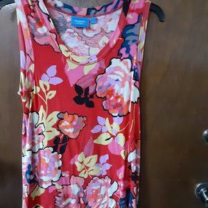 SIMPLY VERA/ VERA WANG 100% RAYON SLEEVELESS TEE